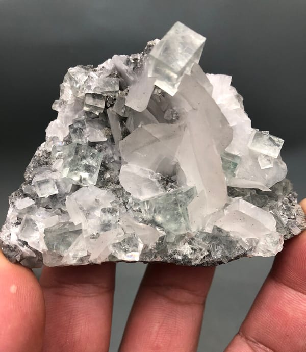 Fluorite from Hunan, China, individual mineral specimen view 2