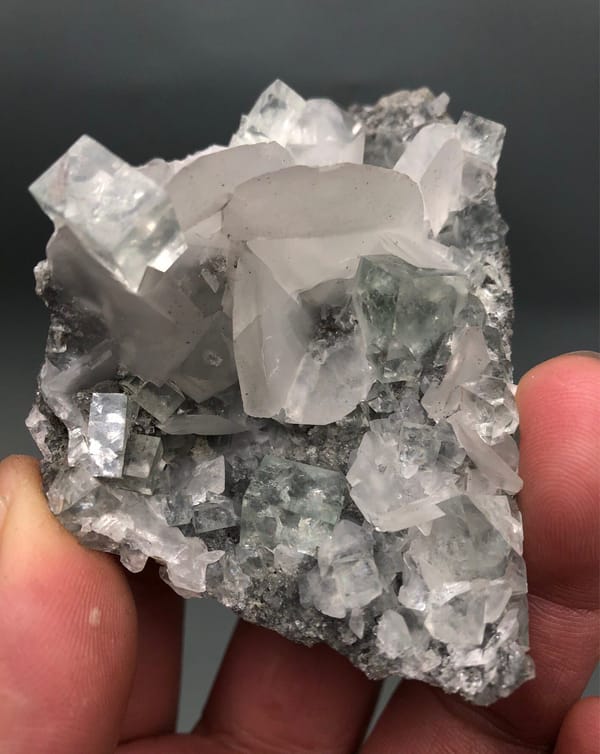 Fluorite from Hunan, China, individual mineral specimen view 3