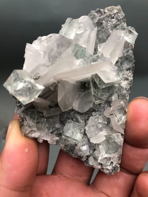 Fluorite from Hunan, China, individual mineral specimen view 4