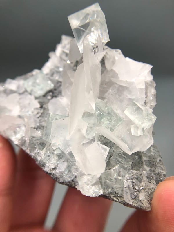 Fluorite from Hunan, China, individual mineral specimen view 6