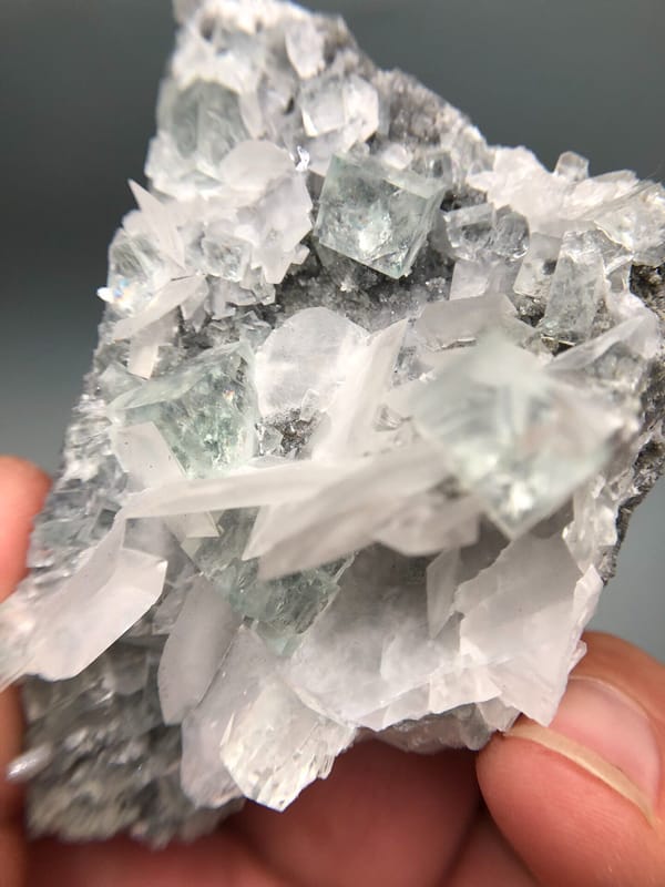 Fluorite from Hunan, China, individual mineral specimen view 7