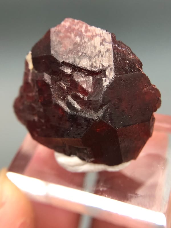 Garnet from Pakistan, individual mineral specimen view 4
