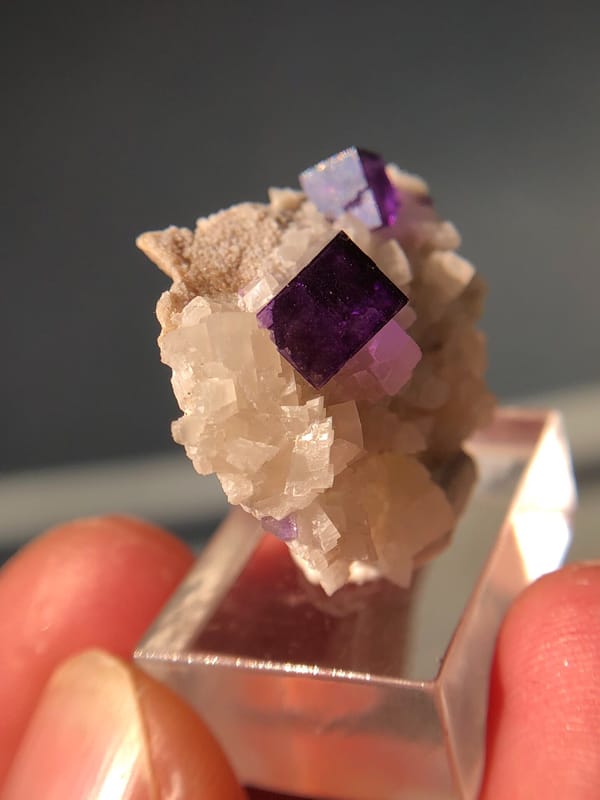 Fluorite from Xinjiang, China, individual mineral specimen view 4