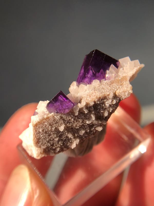 Fluorite from Xinjiang, China, individual mineral specimen view 8