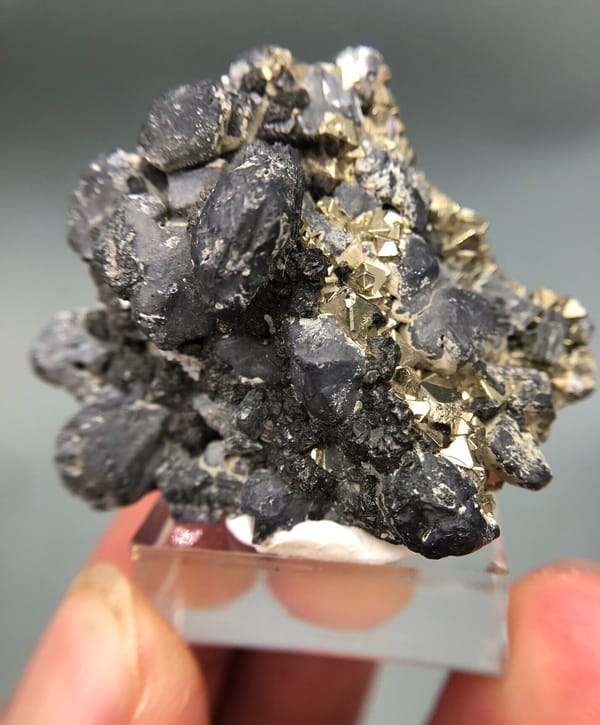 Pyrite from Peru, individual mineral specimen view 1