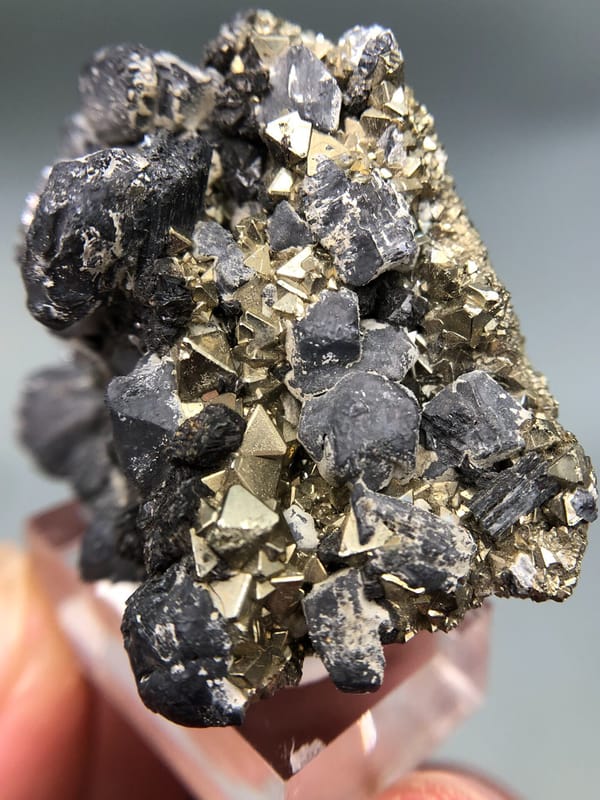 Pyrite from Peru, individual mineral specimen view 2