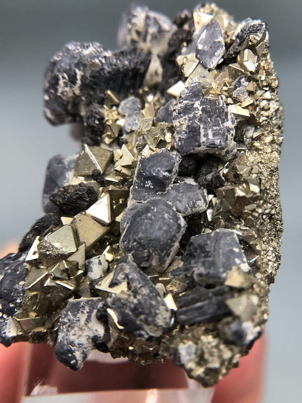 Pyrite from Peru, individual mineral specimen view 3