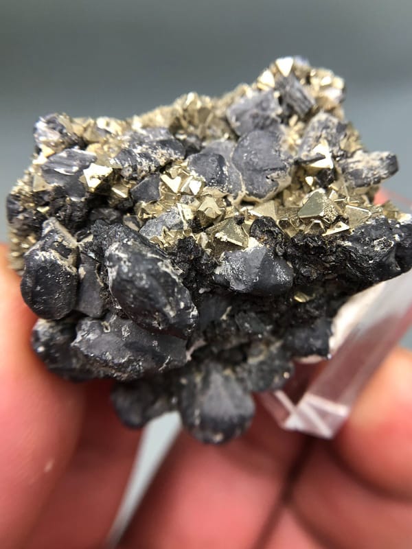 Pyrite from Peru, individual mineral specimen view 4