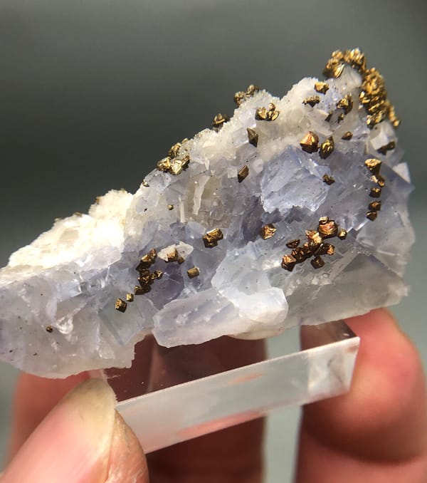 Chalcopyrite from Hunan, China, individual mineral specimen view 2