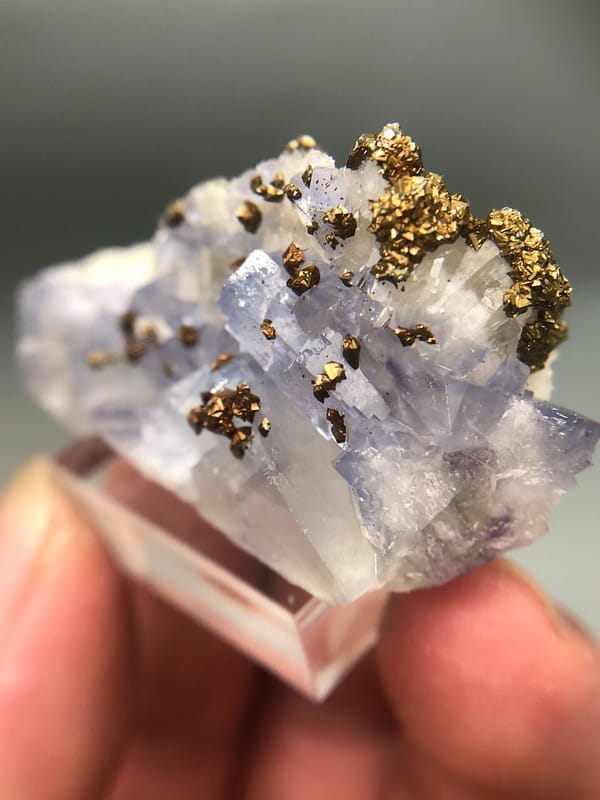 Chalcopyrite from Hunan, China, individual mineral specimen view 3