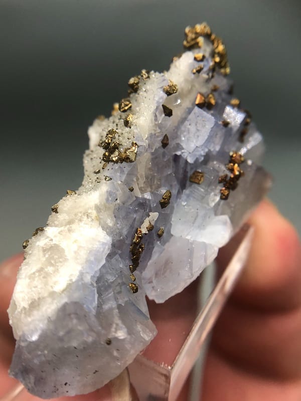 Chalcopyrite from Hunan, China, individual mineral specimen view 4