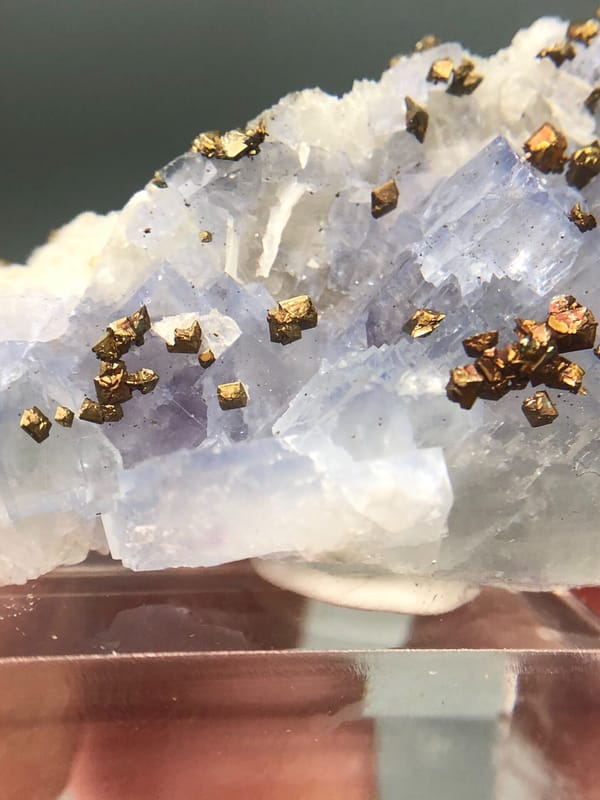 Chalcopyrite from Hunan, China, individual mineral specimen view 8