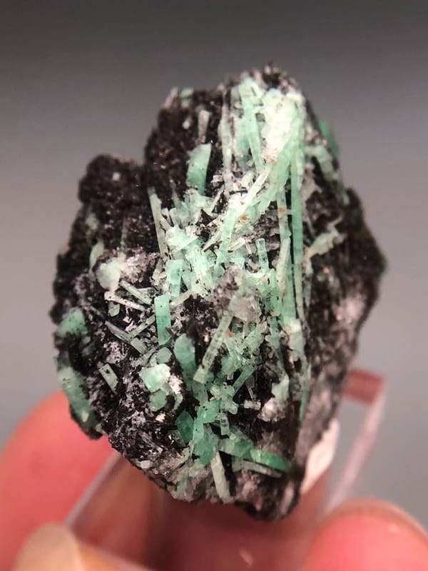 Emerald from Yunnan, China, individual mineral specimen view 4