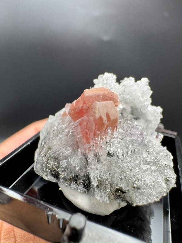 Rhodochrosite from Wuzhou, Guangxi, China, individual mineral specimen view 6