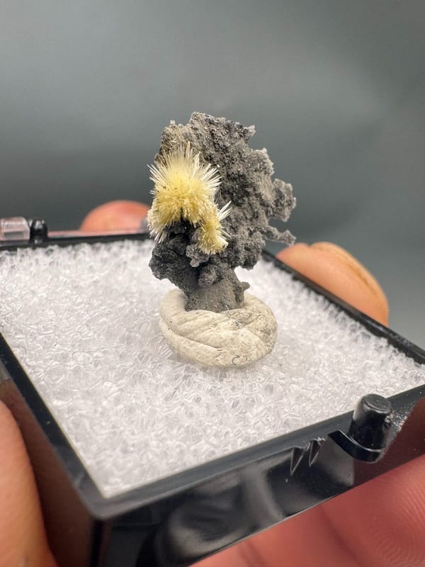 Stibiconite from Hunan, China, individual mineral specimen view 2