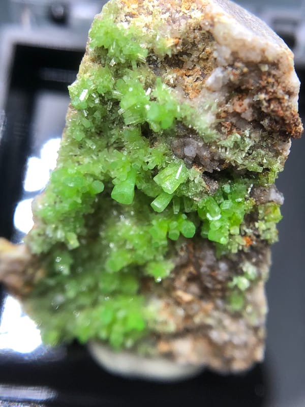 Pyromorphite from Guilin, Guangxi, China, individual mineral specimen view 6