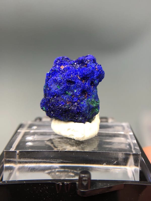 Azurite from Anhui, China, individual mineral specimen view 2