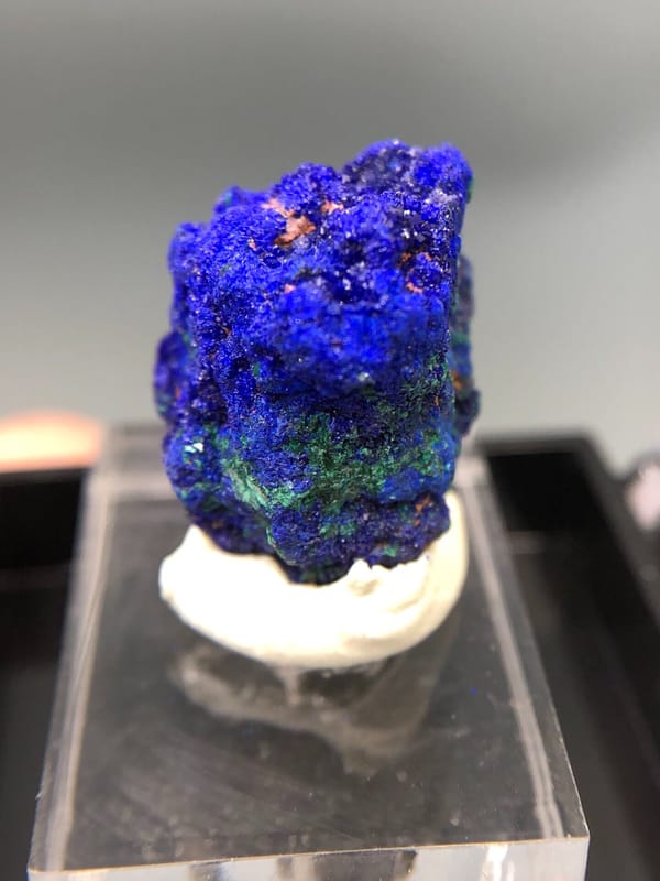 Azurite from Anhui, China, individual mineral specimen view 6