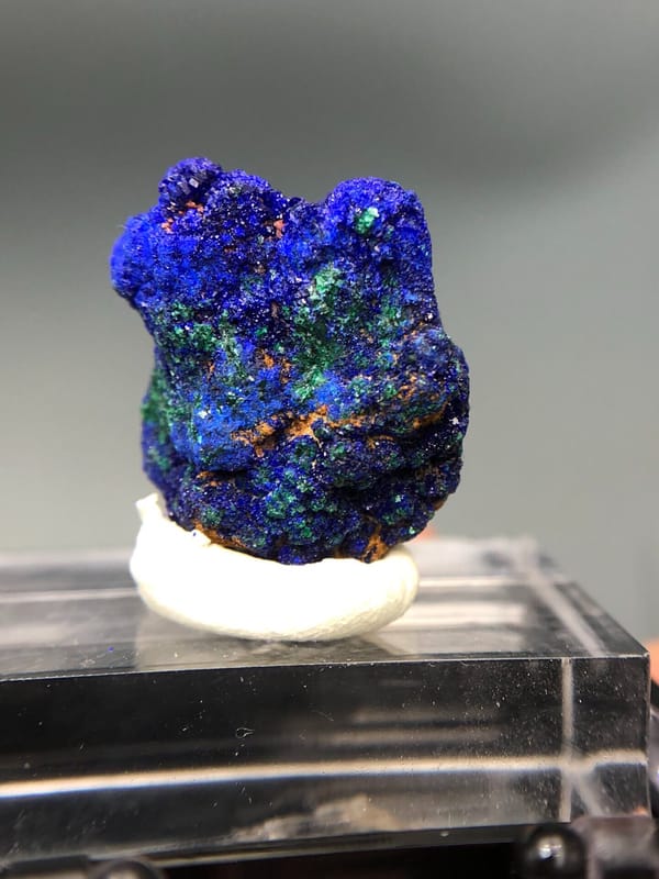 Azurite from Anhui, China, individual mineral specimen view 7