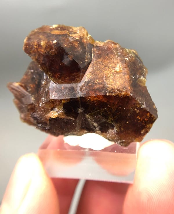 Vesuvianite from Handan, Hebei, China, individual mineral specimen view 1