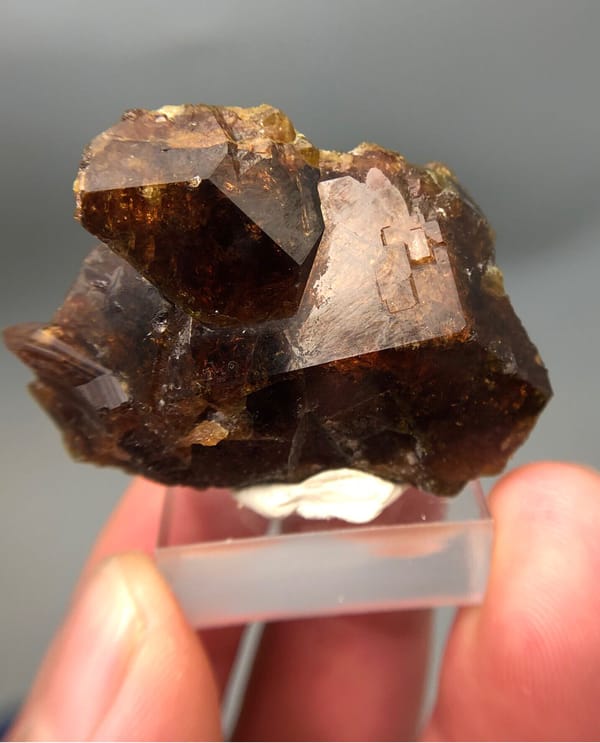 Vesuvianite from Handan, Hebei, China, individual mineral specimen view 2