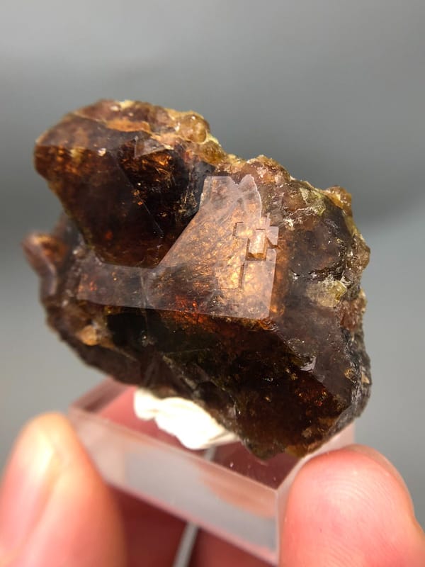 Vesuvianite from Handan, Hebei, China, individual mineral specimen view 3