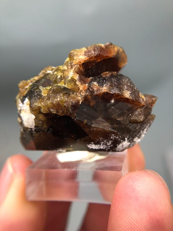 Vesuvianite from Handan, Hebei, China, individual mineral specimen view 7