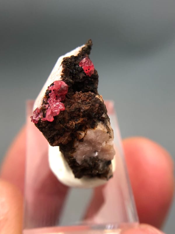 Roselite from Morocco, individual mineral specimen view 5