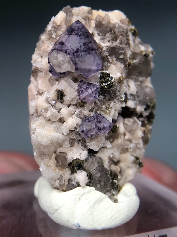 Fluorite from Fujian, China, individual mineral specimen view 2