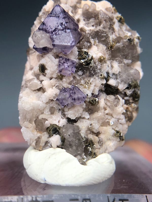 Fluorite from Fujian, China, individual mineral specimen view 3