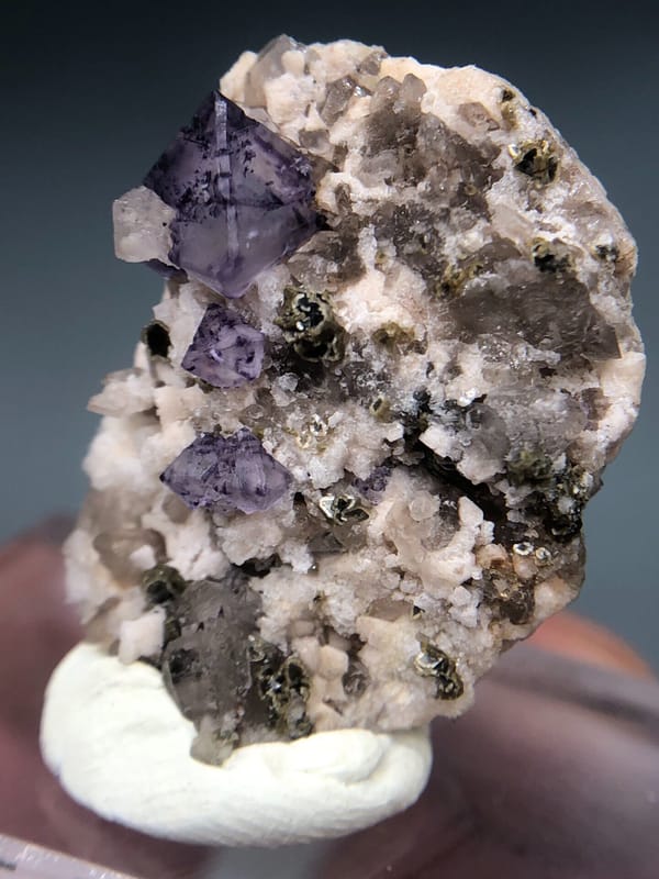 Fluorite from Fujian, China, individual mineral specimen view 4
