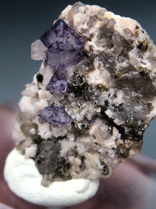 Fluorite from Fujian, China, individual mineral specimen view 5