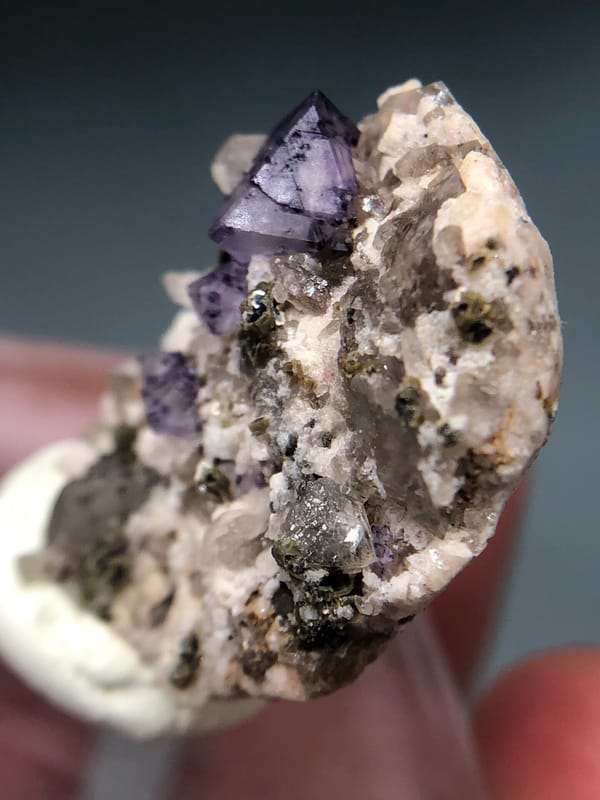Fluorite from Fujian, China, individual mineral specimen view 6