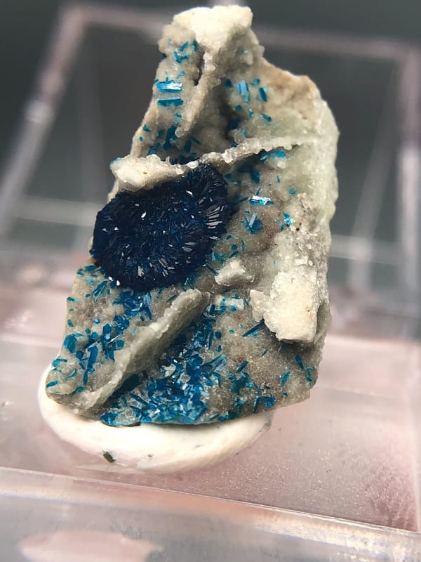 Veszelyite from Yunnan, China, individual mineral specimen view 2