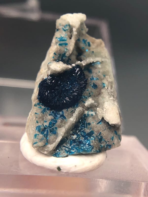 Veszelyite from Yunnan, China, individual mineral specimen view 3