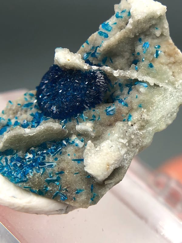 Veszelyite from Yunnan, China, individual mineral specimen view 5