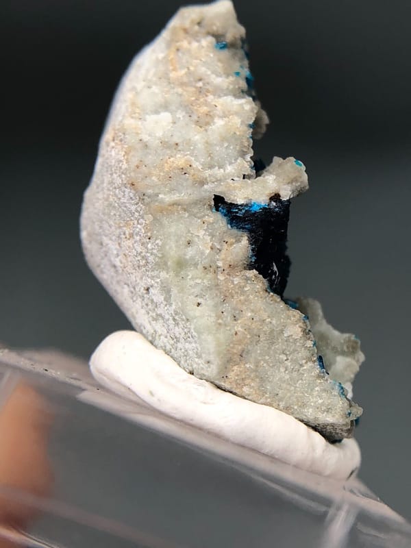 Veszelyite from Yunnan, China, individual mineral specimen view 6
