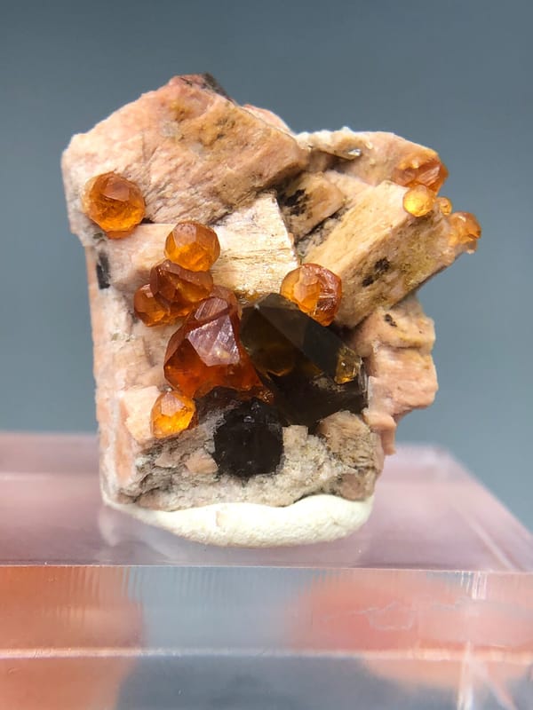 Spessartine from Fujian, China, individual mineral specimen view 1