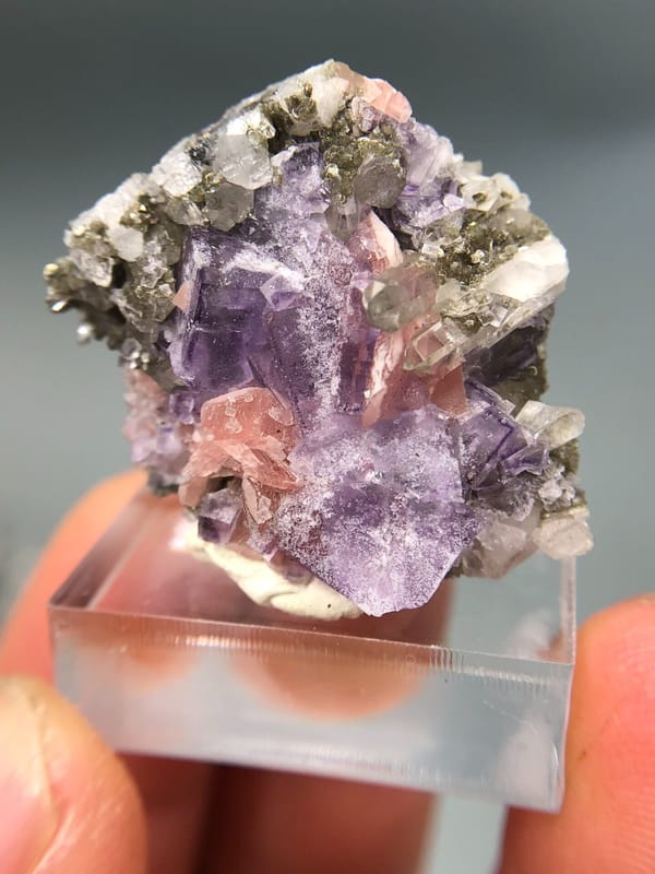 Rhodochrosite from Wuzhou, Guangxi, China, individual mineral specimen view 1