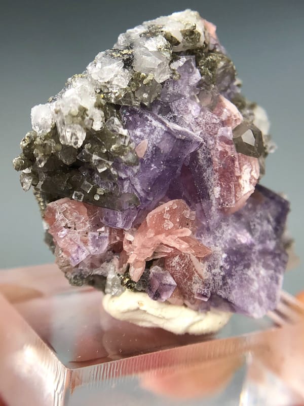 Rhodochrosite from Wuzhou, Guangxi, China, individual mineral specimen view 2