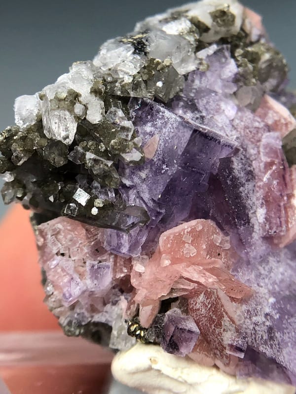 Rhodochrosite from Wuzhou, Guangxi, China, individual mineral specimen view 3