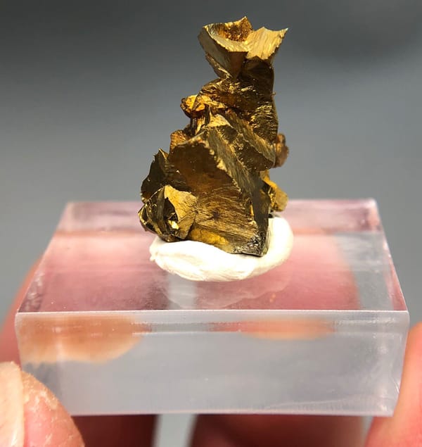 Chalcopyrite from Hebei, China, individual mineral specimen view 1