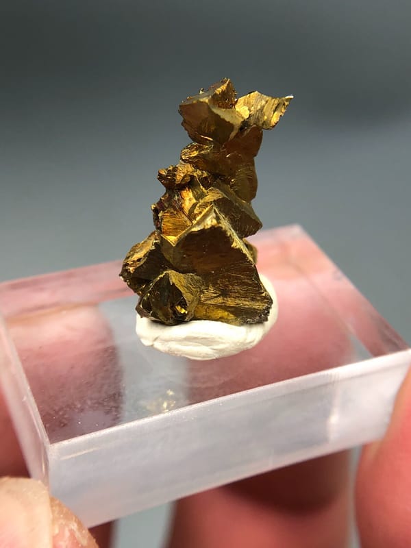 Chalcopyrite from Hebei, China, individual mineral specimen view 2