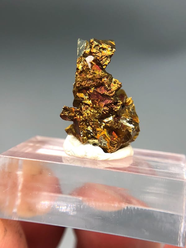 Chalcopyrite from Hebei, China, individual mineral specimen view 7