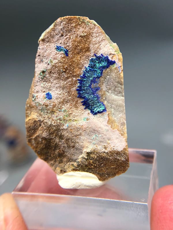 Azurite from Guizhou, China, individual mineral specimen view 1