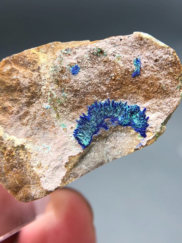 Azurite from Guizhou, China, individual mineral specimen view 3