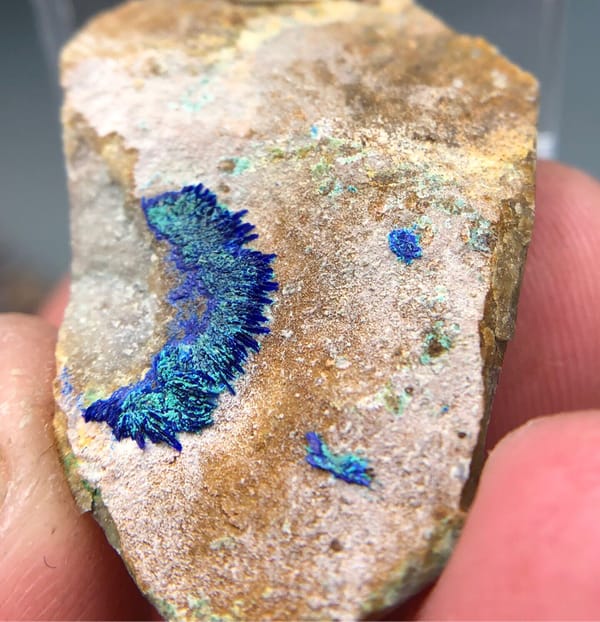 Azurite from Guizhou, China, individual mineral specimen view 4