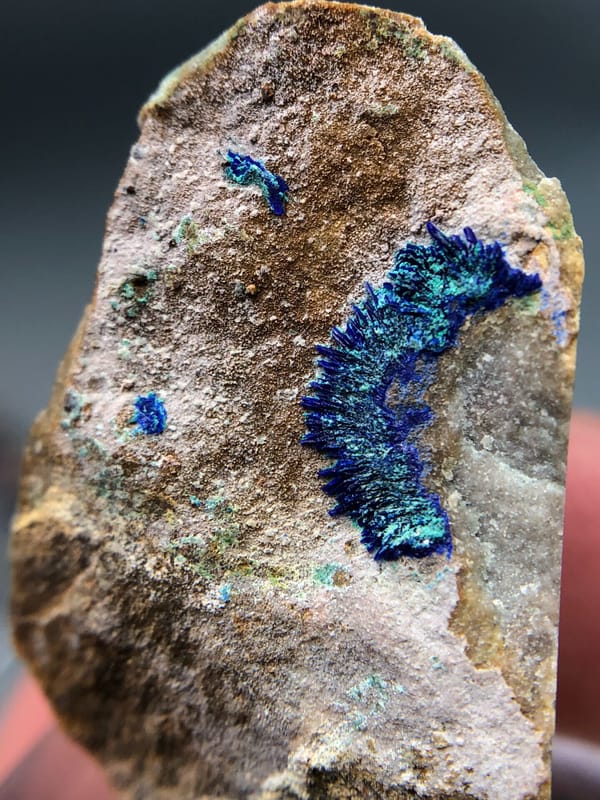 Azurite from Guizhou, China, individual mineral specimen view 5