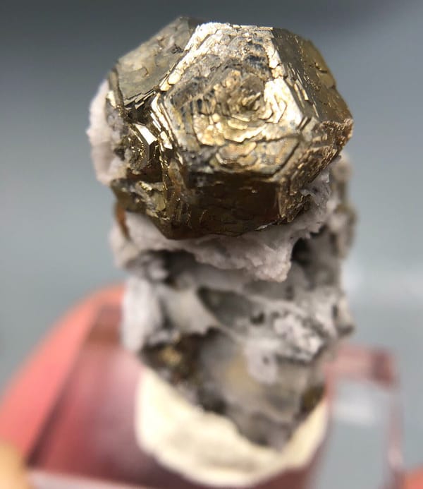 Pyrite from Fujian, China, individual mineral specimen view 1