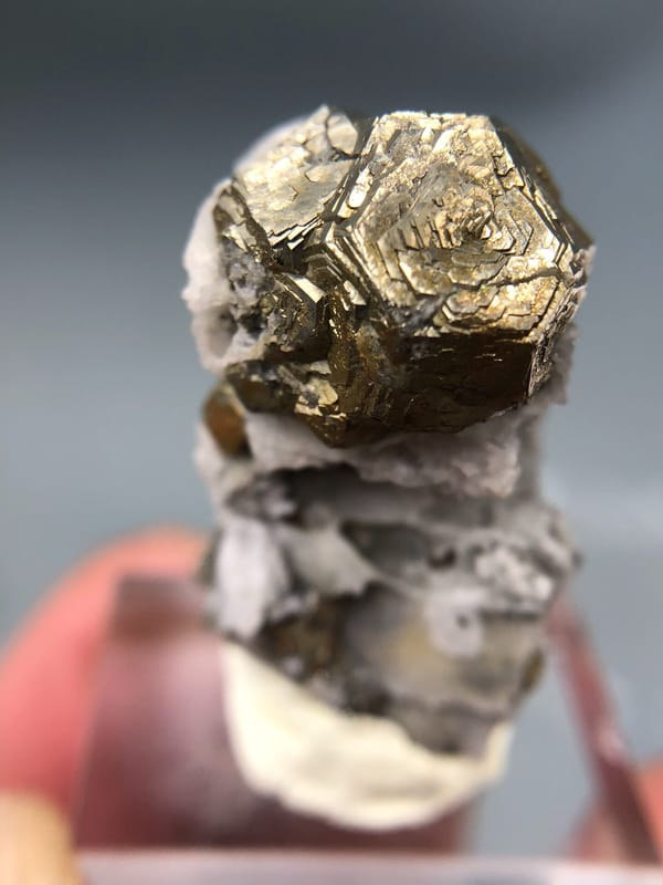 Pyrite from Fujian, China, individual mineral specimen view 2